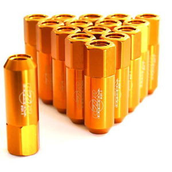 20PC CZRracing GOLD EXTENDED SLIM TUNER LUG NUTS LUGS WHEELS/RIMS M12/1.5MM #1 image