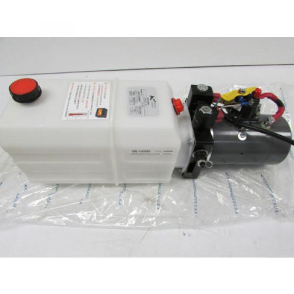 New DC4393 Hydraulic 6 Quart Double Acting 12V For Dump Trailer And More Pump #1 image