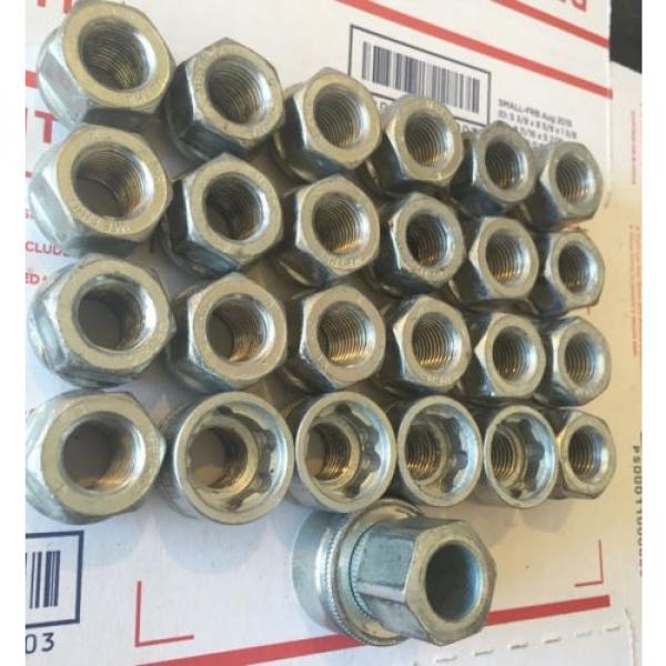 1988-2016 Silverado Sierra Escalade Under Cap Lug Nuts With Locks And Key 14x1.5 #4 image