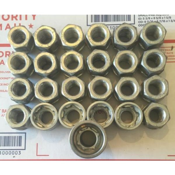 1988-2016 Silverado Sierra Escalade Under Cap Lug Nuts With Locks And Key 14x1.5 #5 image