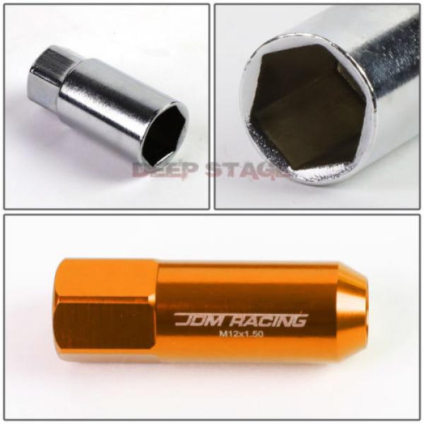 FOR CORVETTE MALIBU IMPALA 20 PCS M12 X 1.5 60MM LUG NUT+ADAPTER KEY ORANGE #5 image