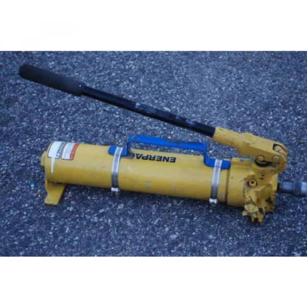 ENERPAC P80 HYDRAULIC HAND 10,000PSI MAX W/ FEMALE COUPLER &amp; HANDLE Pump #2 image