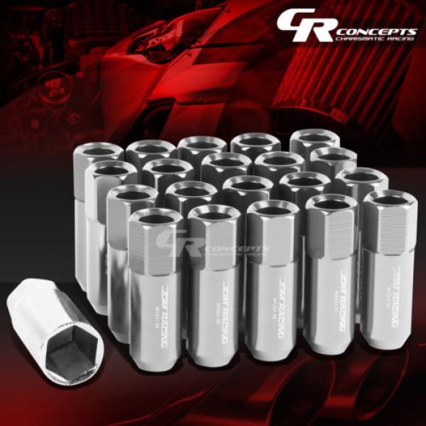 FOR DTS/STS/DEVILLE/CTS 20X EXTENDED ACORN TUNER WHEEL LUG NUTS+LOCK+KEY SILVER #1 image