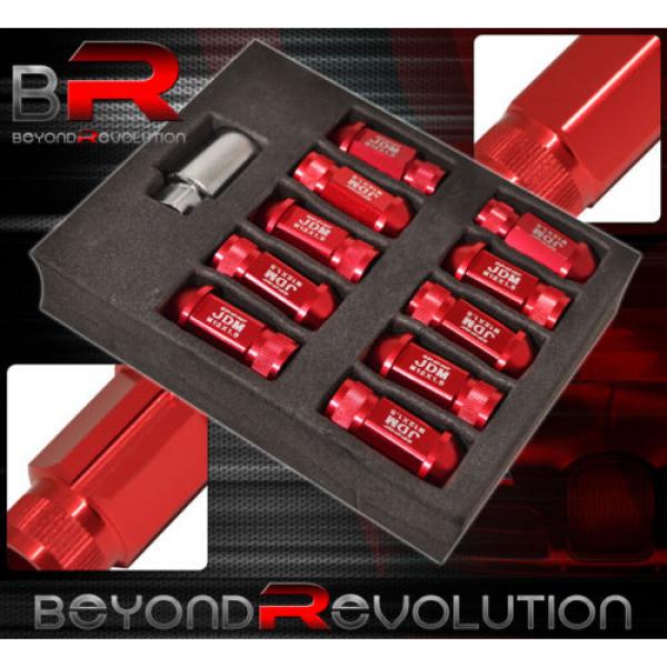 For Cadillac M12X1.5 Locking Lug Nuts Drifting Heavy Duty Aluminum 20Pc Set Red #2 image