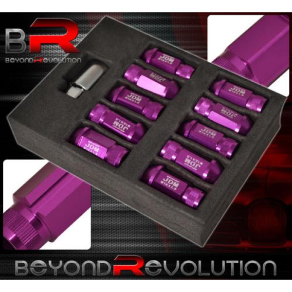 For Gmc 12X1.5 Locking Lug Nuts 20 Pieces Forged Aluminum Wheels Rims Set Purple #2 image