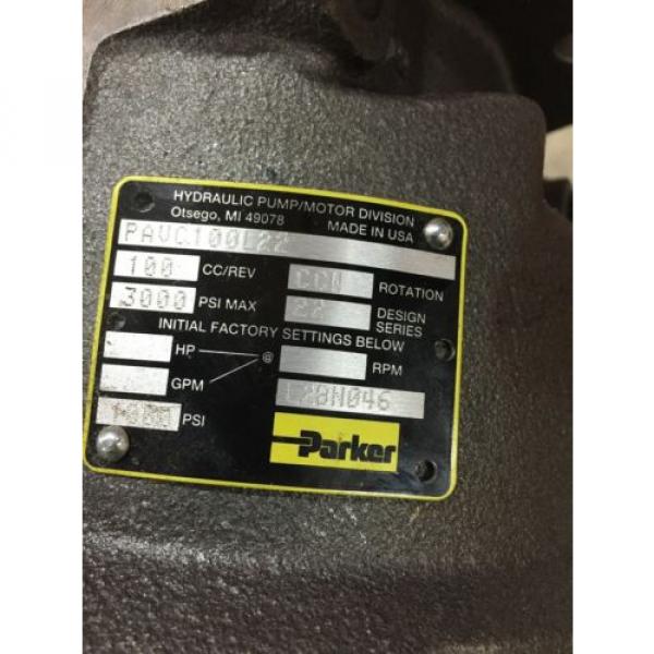 NEW PARKER HYDRAULIC PAVC100L22 Pump #4 image