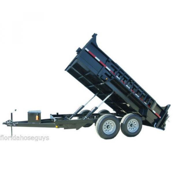 DUAL CYLINDER 6&#039; x 12&#039; Dump Trailer Kit with single acting SPX  Pump #3 image