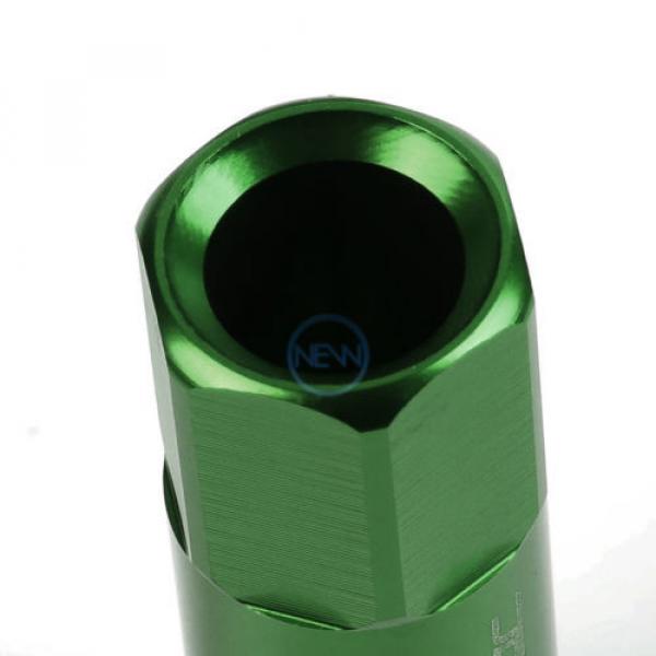 20pcs M12x1.5 Anodized 60mm Tuner Wheel Rim Acorn Lug Nuts Camry/Celica Green #3 image