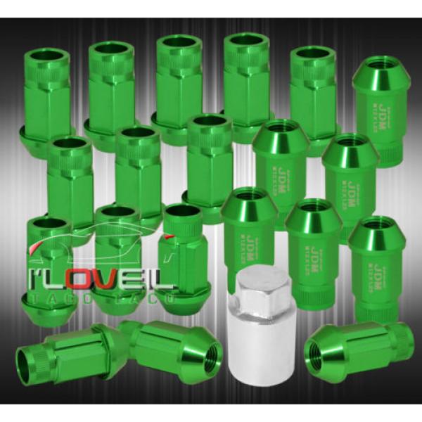 FOR NISSAN 12x1.25 LOCKING LUG NUTS WHEELS ALUMINUM 20 PIECES SET GREEN #1 image