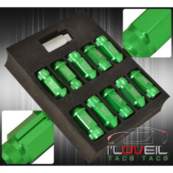 FOR NISSAN 12x1.25 LOCKING LUG NUTS WHEELS ALUMINUM 20 PIECES SET GREEN #2 image