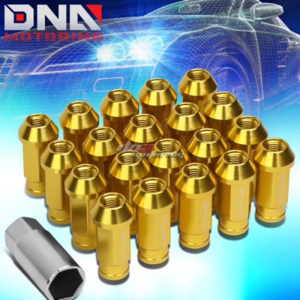 20 PCS GOLD M12X1.5 OPEN END WHEEL LUG NUTS KEY FOR CORVETTE MALIBU IMPALA #1 image