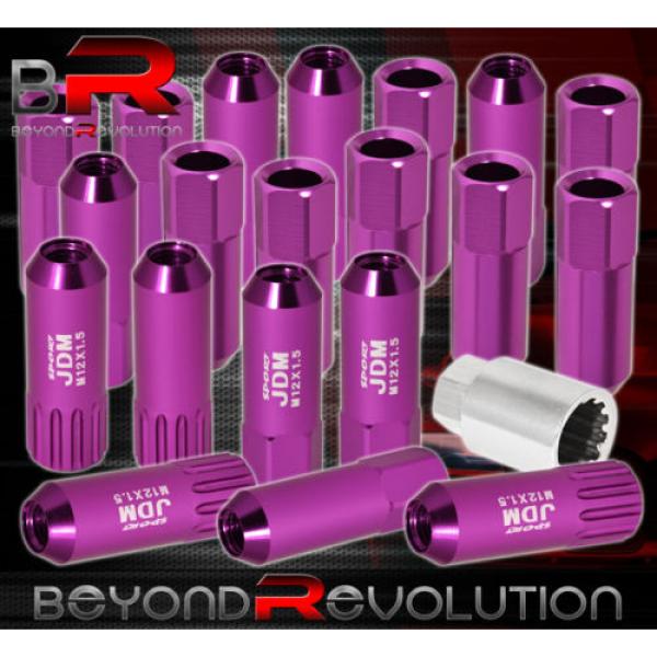 FOR TOYOTA M12x1.5MM LOCKING LUG NUTS TRUCK EXTERIOR 20 PIECES WHEELS KIT PURPLE #1 image