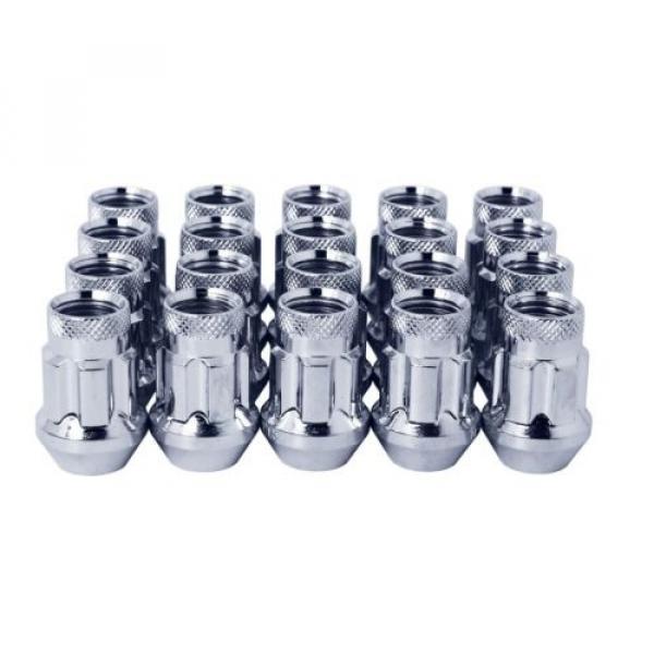 20 Chrome Spline Notch Drive Lug Nuts | 1/2-20&#034; | Open End | Locking Lug Nuts #2 image