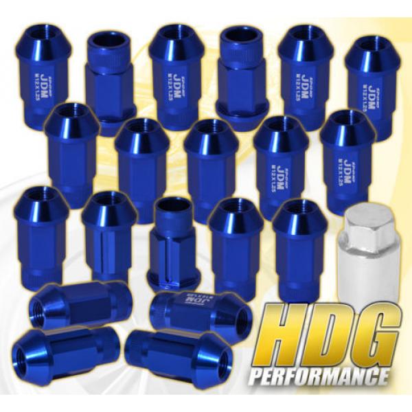 FOR SUZUKI 12MMX1.25 LOCKING LUG NUTS RACING ALUMINUM TUNER WHEEL 20PCS KIT BLUE #1 image