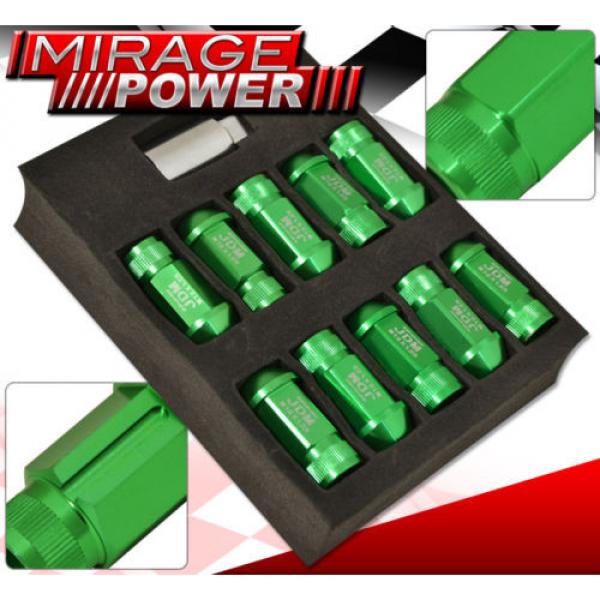 FOR NISSAN M12x1.25MM LOCKING LUG NUTS OPEN END 20 PIECES+KEY KIT GREEN #2 image