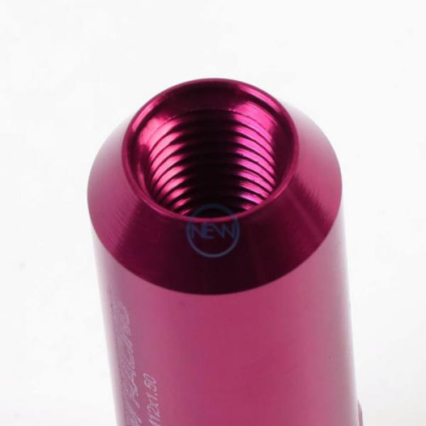 20pcs M12x1.5 Anodized 60mm Tuner Wheel Rim Acorn Lug Nuts Deville/CTS Pink #4 image