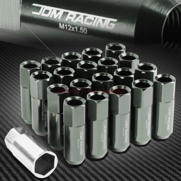 FOR CORVETTE MALIBU IMPALA 20 PCS M12 X 1.5 60MM LUG NUT+ADAPTER KEY GRAY #1 image