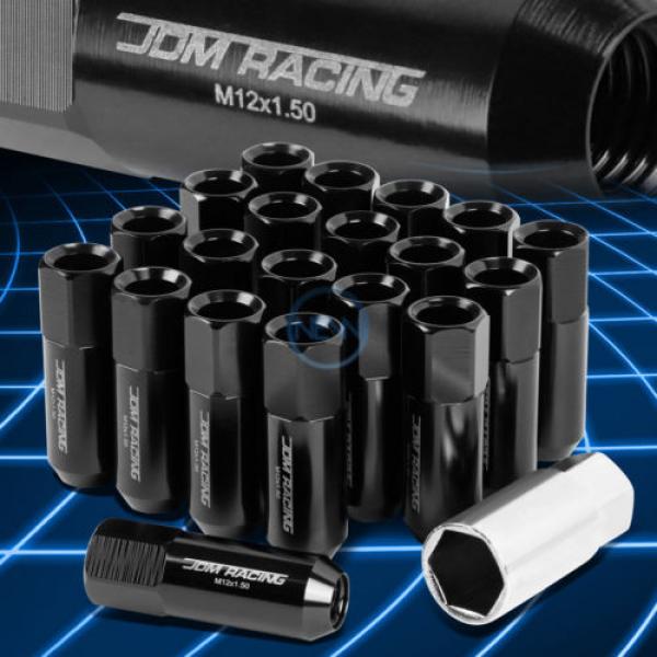 20pcs M12x1.5 Anodized 60mm Tuner Wheel Rim Acorn Lug Nuts Camry/Celica Black #1 image