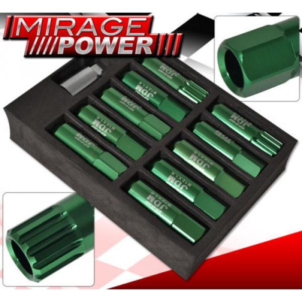 FOR TOYOTA 12x1.5MM LOCKING LUG NUTS 20 PIECES AUTOX TUNER WHEEL PACKAGE GREEN #2 image