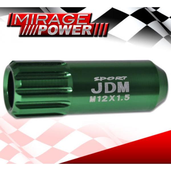 FOR TOYOTA 12x1.5MM LOCKING LUG NUTS 20 PIECES AUTOX TUNER WHEEL PACKAGE GREEN #4 image