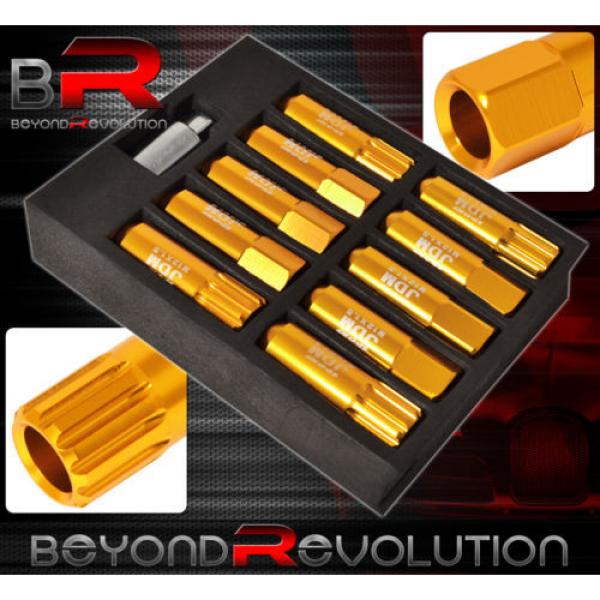 FOR ACURA 12x1.5MM LOCKING LUG NUTS EURO DTM WHEELS RIMS THREAD 20PCS UNIT GOLD #2 image