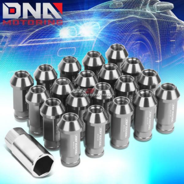 20 PCS T-6061 ALUMINUM SILVER M12x1.5 OPEN END WHEEL/RIM LUG NUTS KEY KIT #1 image