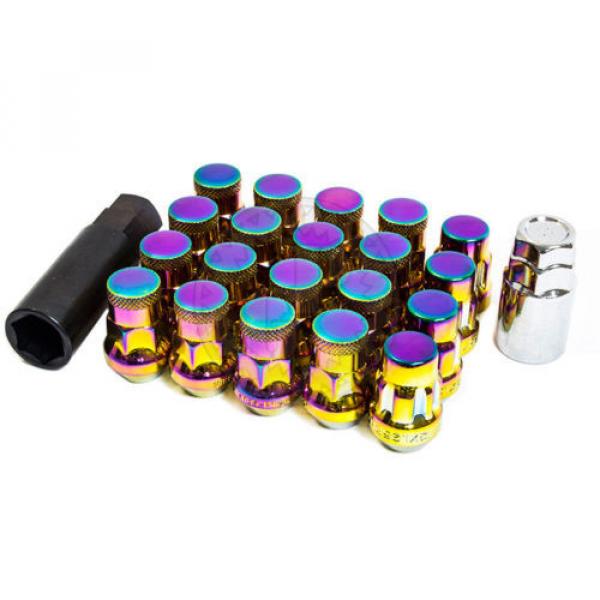 MUTEKI SR35 LUG NUTS STEEL NEO CHROME 12X1.5 16 PCS + 4 LOCKS CLOSE END 35MM 20 #1 image