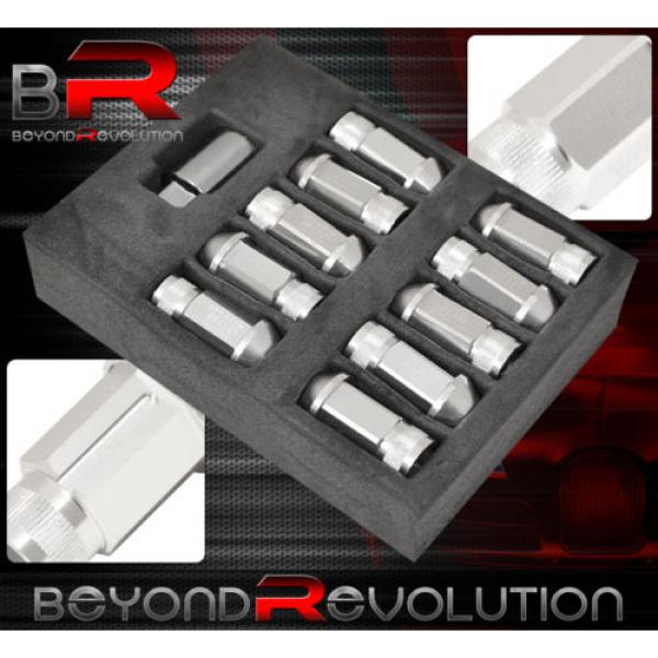 FOR NISSAN 12MMx1.25MM LOCKING LUG NUTS TRUCK SUV EXTERIOR 20PC WHEEL KIT SILVER #2 image