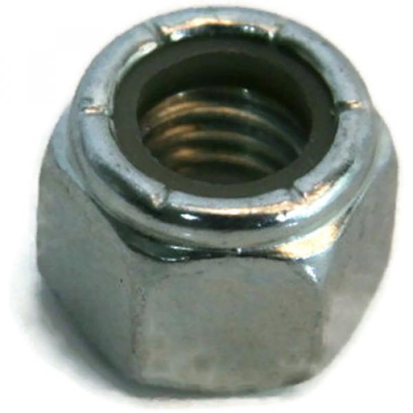 Nylon Insert Lock Nut Zinc Grade A Hex Nuts - 1/4&#034;-20 UNC - Qty-100 #1 image