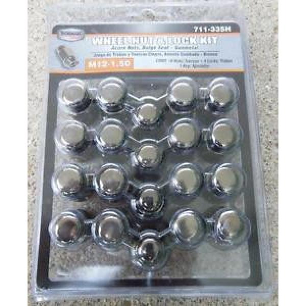 DORMAN ACORN WHEEL NUT LOCK KIT 711-335H M12-1.50 GUNMETAL 16 NUTS 4 LOCKS 1 KEY #1 image