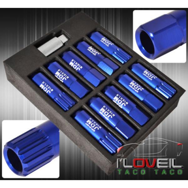 FOR MITSUBISHI 12x1.5MM LOCKING LUG NUTS TRUCK EXTERIOR 20PIECES WHEELS KIT BLUE #2 image