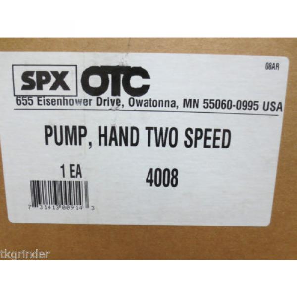 SPX 4008 TwoStage Hydraulic Hand  Pump #1 image