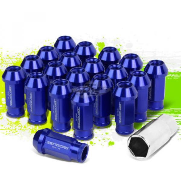 20PC M12 X 1.5 OPEN END ALUMINUM LUG NUT/WHEEL RIM LOCK+ADAPTER KEY BLUE #1 image