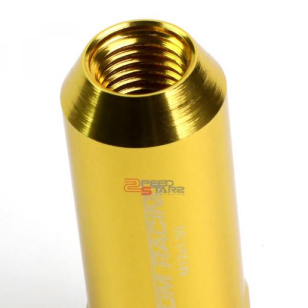 GOLD 60MM ALUMINUM WHEEL RIM LOCK ACORN TUNER LUG NUT+KEY CAMRY/CELICA/YARIS #4 image