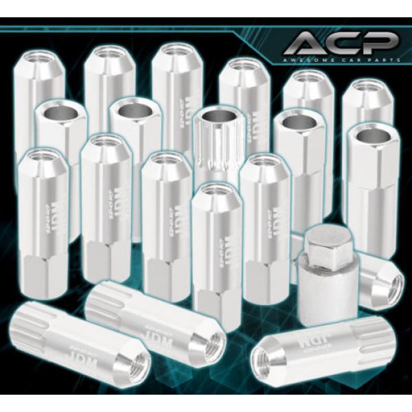 FOR INFINITI 12MMX1.25 LOCKING LUG NUTS TRACK EXTENDED OPEN 20 PIECE UNIT SILVER #1 image