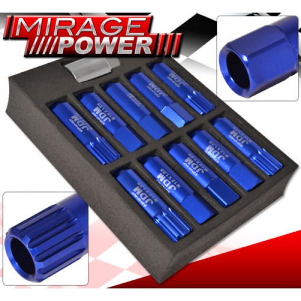 FOR NISSAN M12x1.25MM LOCKING LUG NUTS RIMS FORGED ALUMINUM 20PCS UNIT KIT BLUE #2 image