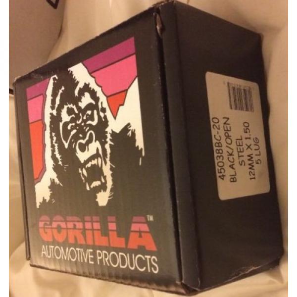Gorilla Extended Lugs Nuts Black M12x1.50 With Locking Nuts M12x1.50 #1 image