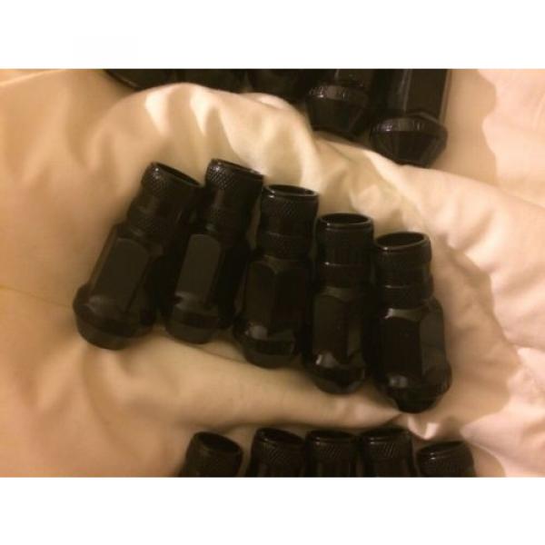 Gorilla Extended Lugs Nuts Black M12x1.50 With Locking Nuts M12x1.50 #5 image