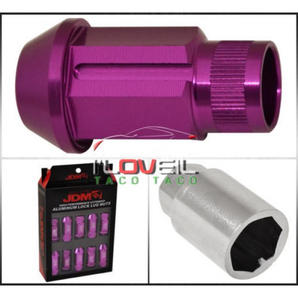 FOR SUZUKI 12MMx1.25MM LOCKING LUG NUTS 20PCS FORGED ALUMINUM WHEELS RIMS PURPLE #3 image