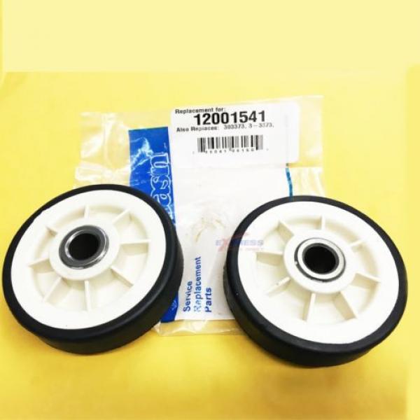 2 Pack 12001541 Dryer Drum Support Roller Wheel PS1570070 NEW #4 image