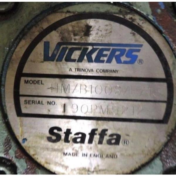 VICKERS STAFFA HM/B100S/F/13 RADIAL PISTON HYDRAULIC MOTOR HMB SER. FIXED DISP. Pump #2 image