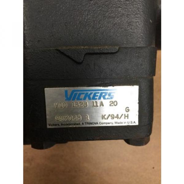 VICKERS HYDRAULIC V10 1B2B 11A 20. Loc 92C Pump #4 image