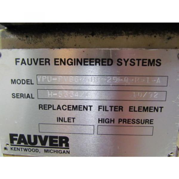 Fauver VPUPVB65BB250R1A Hydraulic power unit 5HP 3PH 1725 RPM 30 Gal tank Pump #5 image