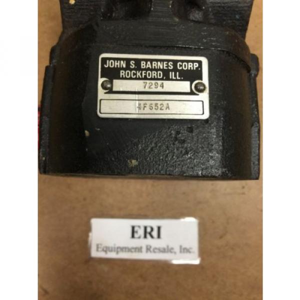 John S. Barnes Corp. 7294 Hydraulic Gear . 4F652A. Loc 20A Pump #2 image