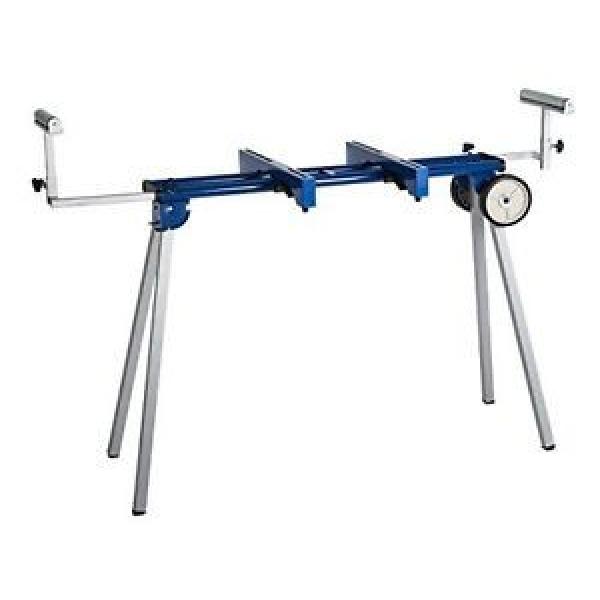 Folding Miter Saw Stand Wheel Machine Mount Material Roller Support Industrial #1 image
