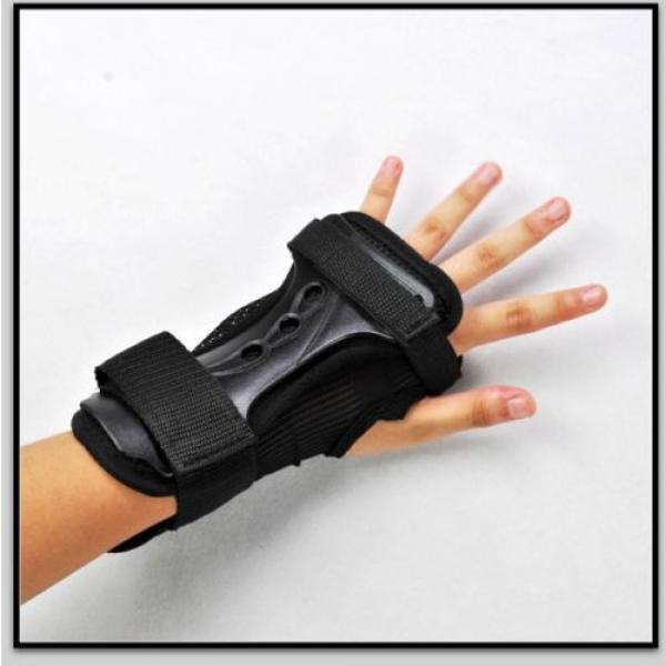 Skating Board Roller Wrist Guard Support Protector Gear Warp Glove Black L #1 image