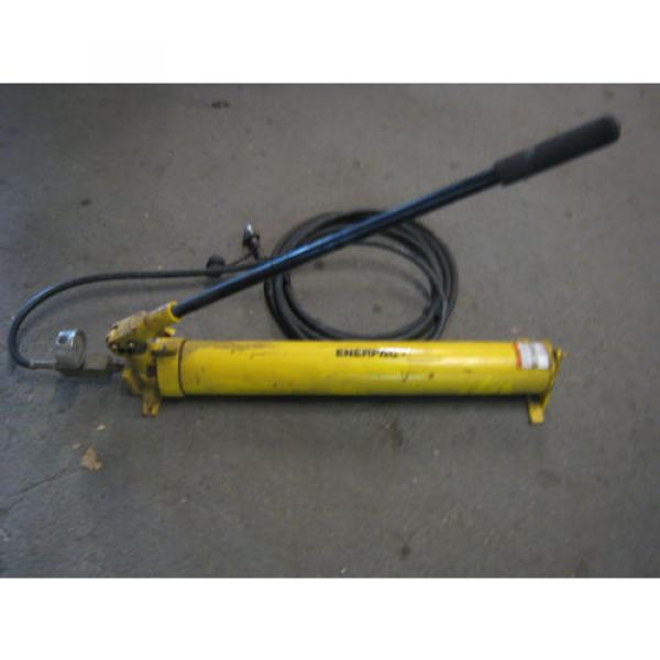 Enerpac P801 Hydraulic Hand 1000psi W/ Hose And Pressure Gage Pump #1 image