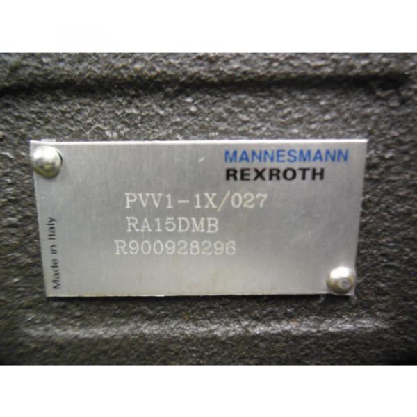 NEW BOSCH REXROTH VANE MODEL # PVV11X/027RA15DMB Pump #3 image