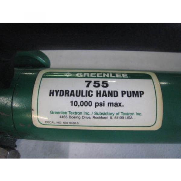 NEW Greenlee 755 HighPressure Hydraulic Hand FREE SHIPPING  Pump #4 image