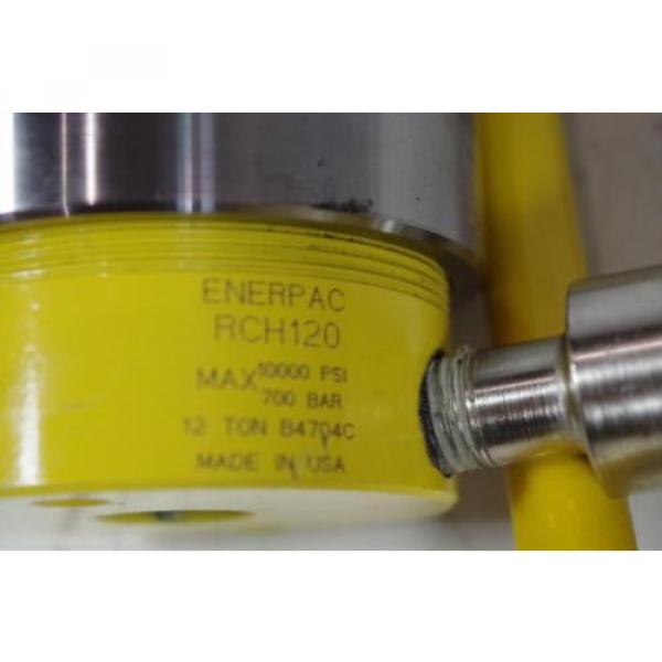 ENERPAC HYDRAULIC CYLINDER  RCH120 10,000PSI  12TON CYLINDER  CODE: HC20 Pump #2 image